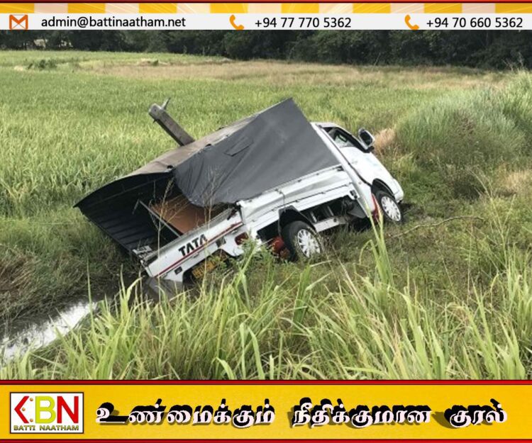 வவுனியாவில் இருந்து மூதூர் நோக்கி பயணித்த வாகனம் விபத்து