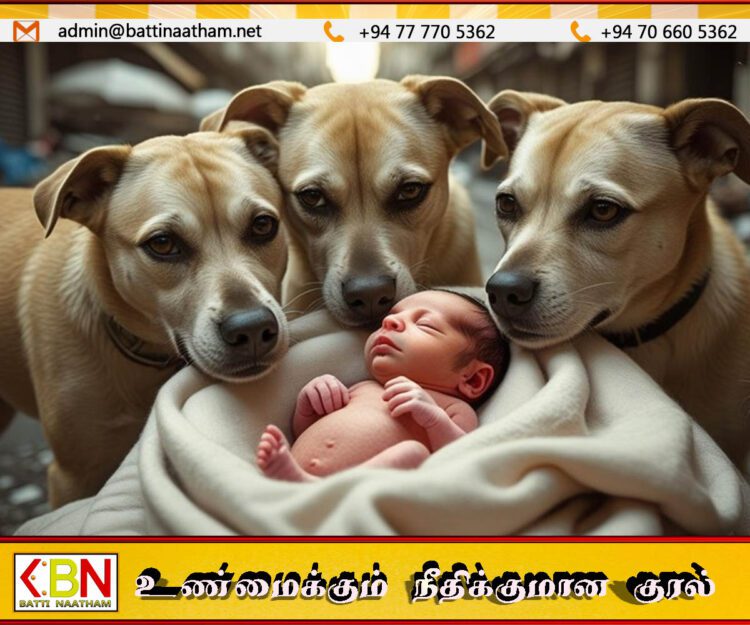 இந்தியாவில் பிறந்த குழந்தையின் உடலை கடித்துக் குதறிய தெரு நாய்கள்
