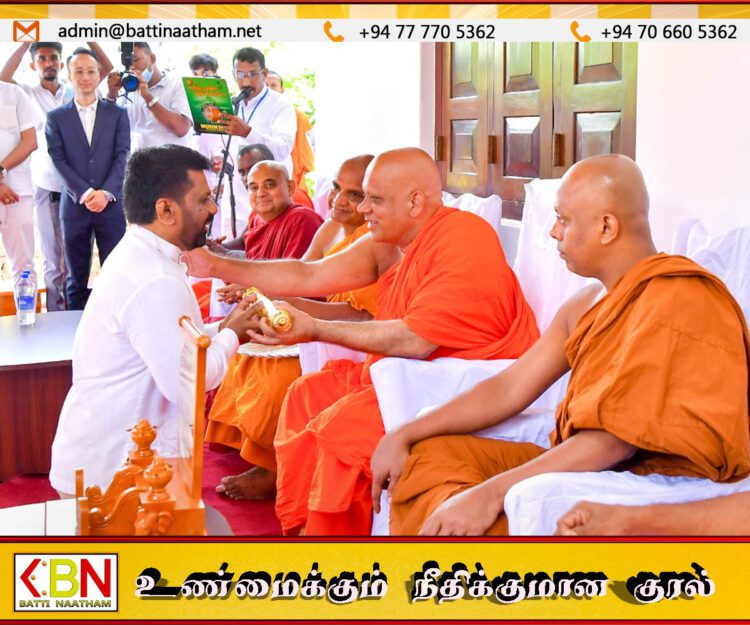பௌத்த மதத்துடன் ஏற்பட்ட மாற்றமானது இலங்கை மக்கள் நாகரீகமான தேசமாக மாற உதவியது; ஜனாதிபதி அநுர