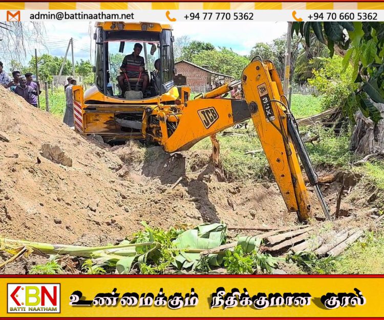 திருமலையில் விடுதலை புலிகளின் ஆயுதங்களை தேடிய அகழ்வு பணி பொருட்கள் எதுவும் கிடைக்காததால் நிறுத்தம்
