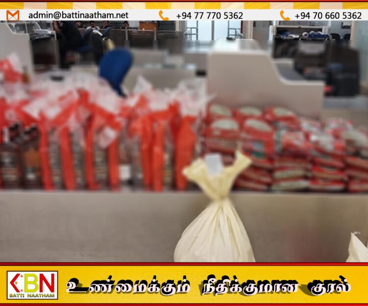 5 கோடியே 50 இலட்சம் பெறுமதியான 673 மதுபான போத்தல்கள் மற்றும் 75 கிலோ ஏலக்காய் தொகைஎன்பன மீட்பு