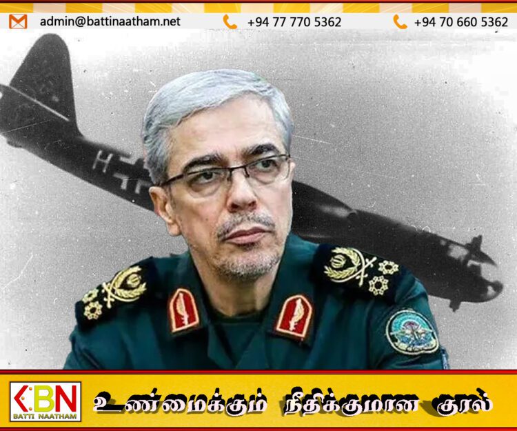 இஸ்ரேல் நடத்திய வான்வழித் தாக்குதலில் ஈரான் முப்படை தலைமைத் தளபதி பலி