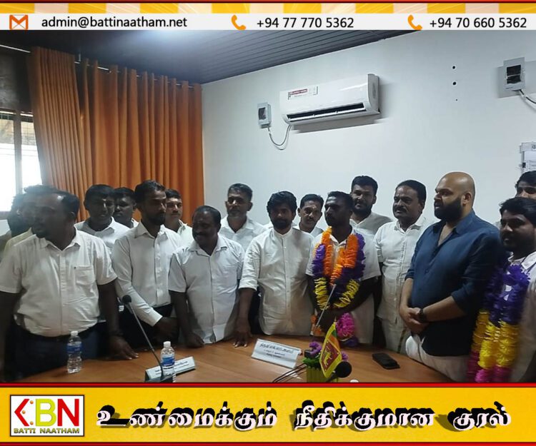 வாழைச்சேனை பிரதேச சபையின் தவிசாளராக சு.சுதாகரன் மற்றும் பிரதி தவிசாளராக கு.பத்மநீதன் தெரிவு