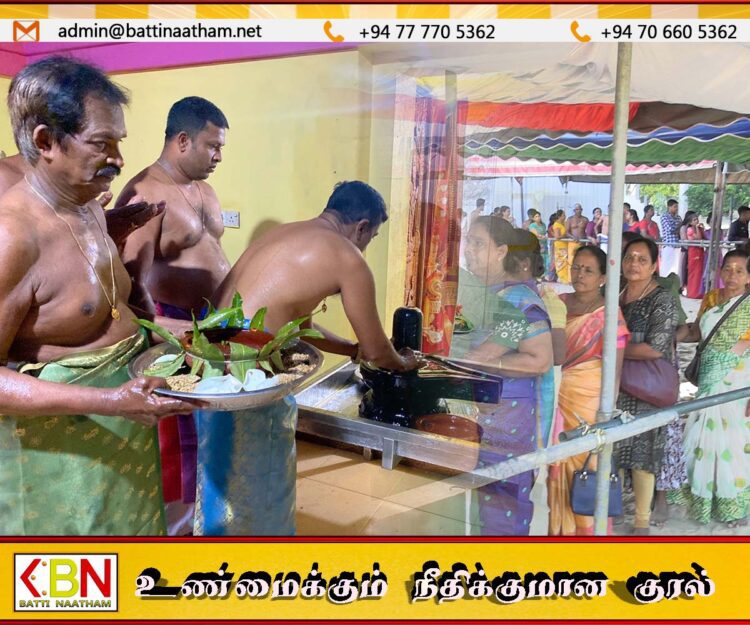 மட்டு மாமாங்கேஸ்வரர் ஆலயத்தில் எண்ணெய்க்காப்பு சாத்தும் நிகழ்வு