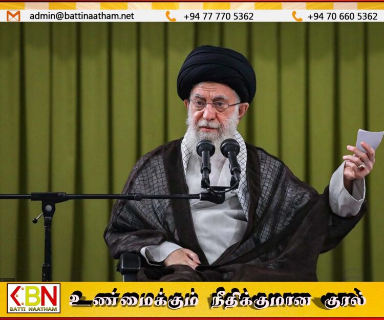 “எங்களது ஸயோனிஸ்ட் எதிரிகள் மிகப்பெரிய தவறிழைத்து விட்டார்கள்”; அயத்துல்லா கெமேனி