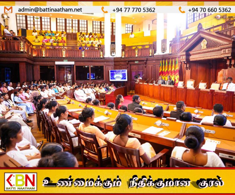 ஜனாதிபதி செயலகத்தில் மாணவர் பாராளுமன்ற கன்னி அமர்வு