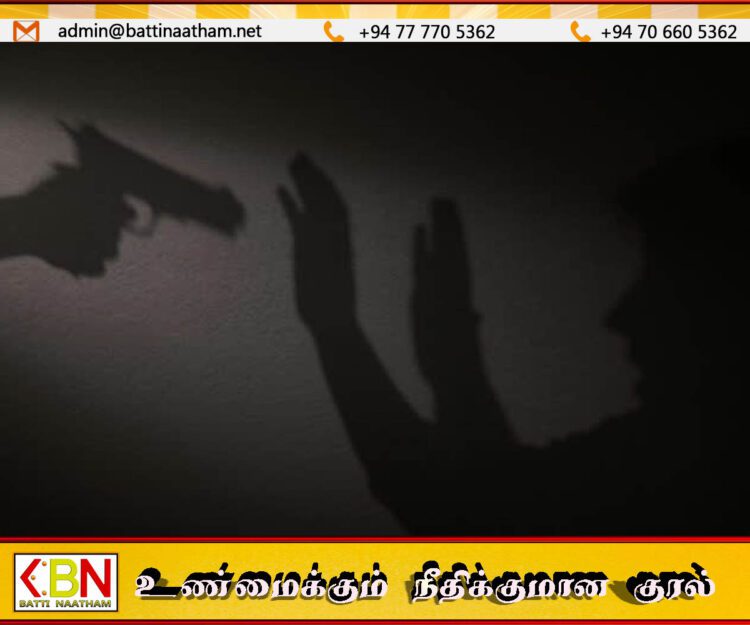 குடும்ப தகராறால் மனைவி மீது கணவன் துப்பாக்கி பிரயோகம்