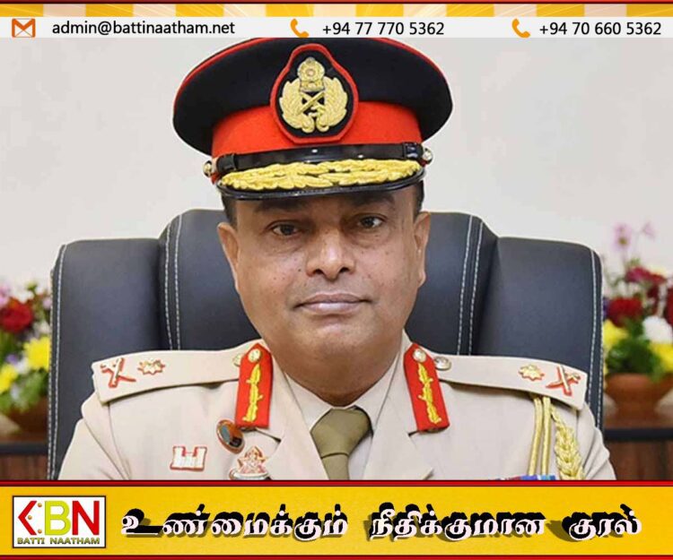 இலங்கை இராணுவத்தின் புதிய தலைமைப் பிரதானியாக மேஜர் ஜெனரல் கபில தொலகே நியமனம்