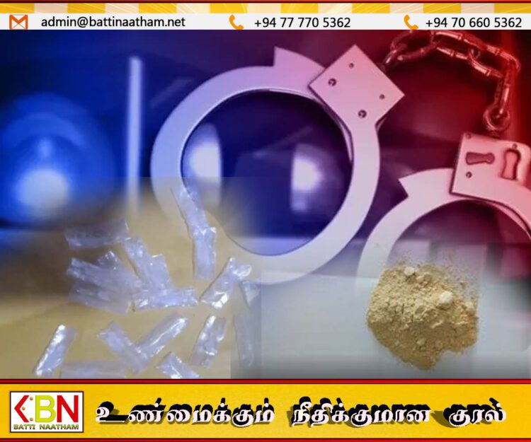 கந்தரோடையில் ஹெரோயின் மற்றும் ஐஸ் போதைப்பொருளுடன் இருவர் கைது
