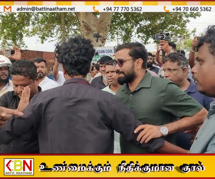 செம்மணியில் நேற்று இளங்குமரன் வந்த நேரம் வெளியேறுமாறு கலவரம்