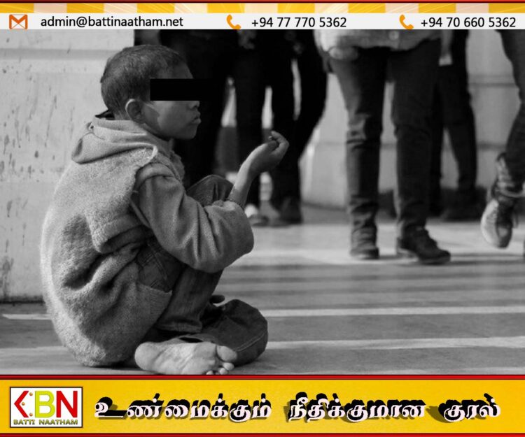 யாசகம் பெற்ற 21 குழந்தைகள் அடையாளம் காணப்பட்டு பொலிஸ் பாதுகாப்பில் வைக்கப்பட்டனர்