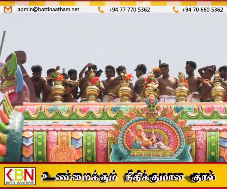 மட்டு மாமாங்கேஸ்வரர் ஆலய மஹா கும்பாபிஷேகத்தை முன்னிட்டு பரிபாலன ஆலயங்களுக்கான கலசம் வைக்கும் நிகழ்வு