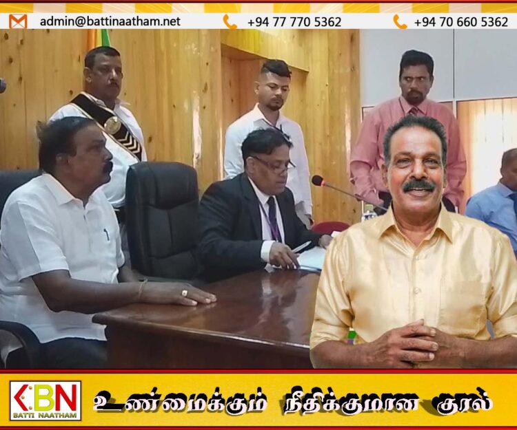 திருகோணமலை மாநகர சபையின் முதல்வராக கந்தசாமி செல்வராஜா தெரிவு