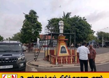 தந்தை செல்வாவின் சிலையின் தலை உடைப்பு; சந்தேக நபர் ஒருவர் கைது