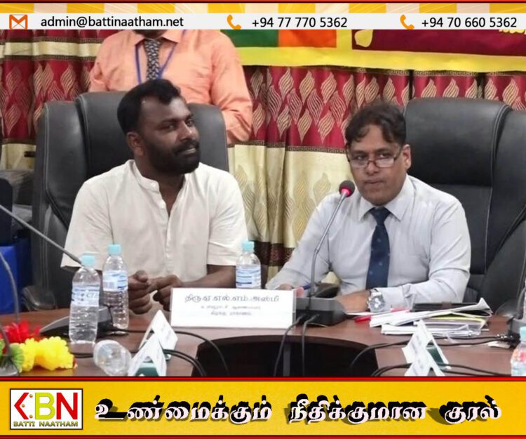 தென் எருவில் பற்று பிரதேச சபையின் தவிசாளராக மே.வினோராஜ் மற்றும் உப தவிசாளராக அ.வசிகரன் தெரிவு
