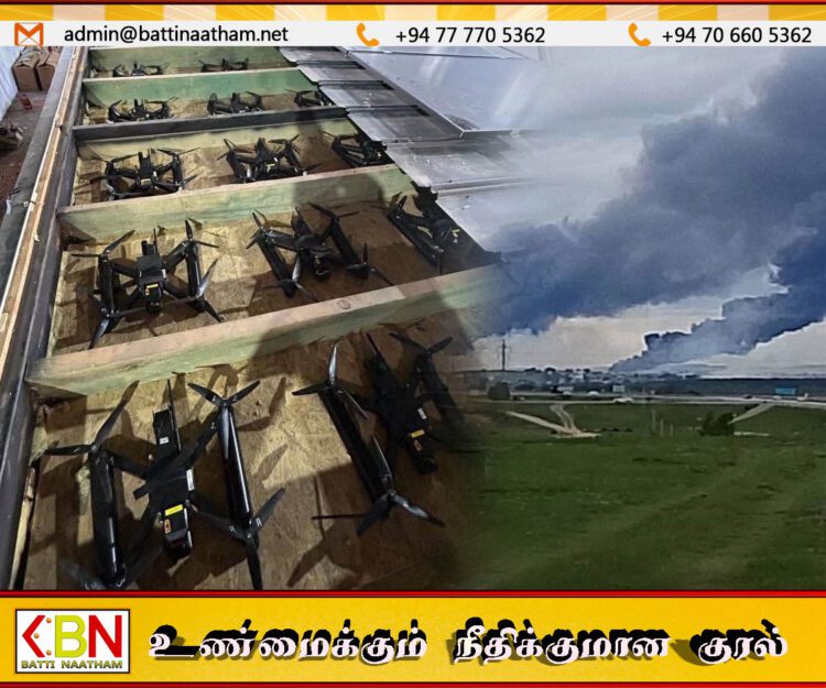 ரஷ்ய இராணுவ தளத்தின் மீது உக்ரைன் ட்ரோன் தாக்குதல்