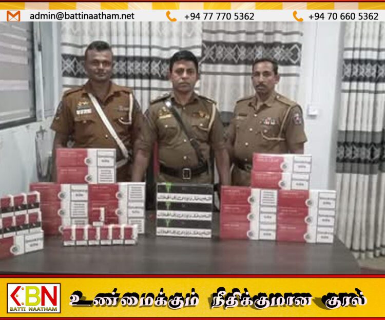 4601 சிகரெட்டுக்களுடன் இரண்டு சந்தேக நபர்கள் கைது