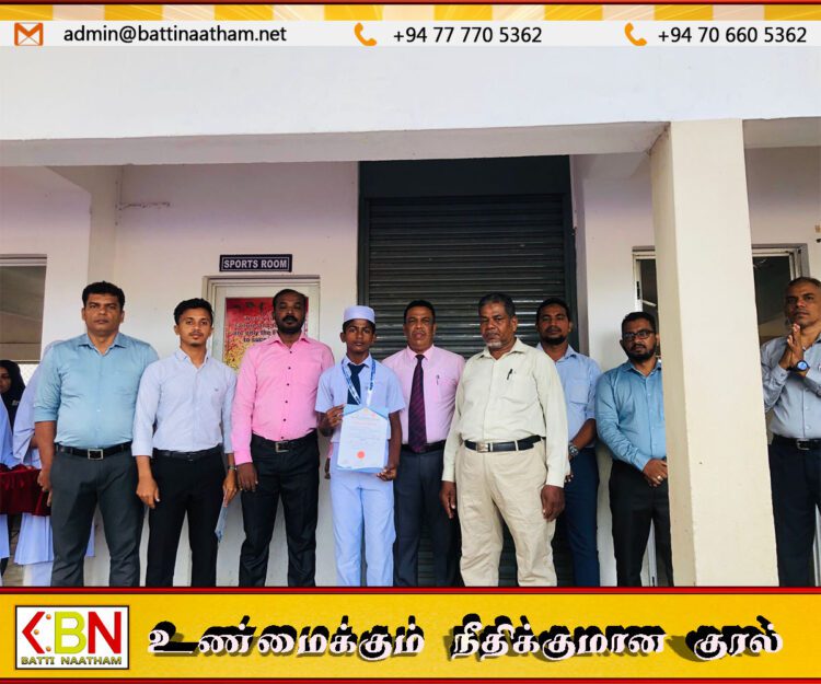 சாய்ந்தமருது லீடர் எம்.எச்.எம். அஸ்ரப் வித்தியாலய சாதனையாளர்களுக்கு பாராட்டு