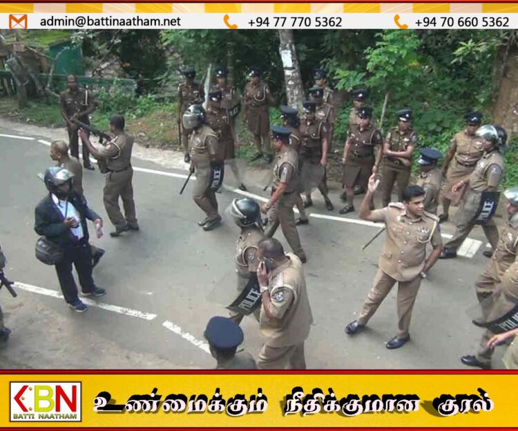 பொலிஸாருக்கும் பிரதேசவாசிகளுக்கும் இடையில் ஏற்பட்ட மோதல்