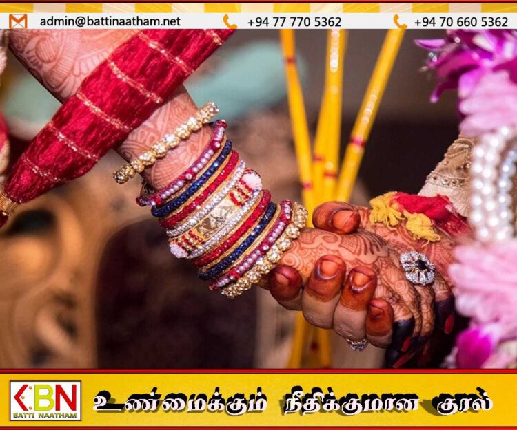 இலங்கை தமிழர் திருமணங்களை பதிவு செய்ய தமிழக அரசு விசேட ஏற்பாடு
