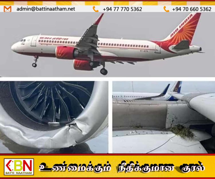 மும்பையில் பரபரப்பு; ஓடுபாதையை விட்டு விலகிய எயார் இந்தியா விமானம்