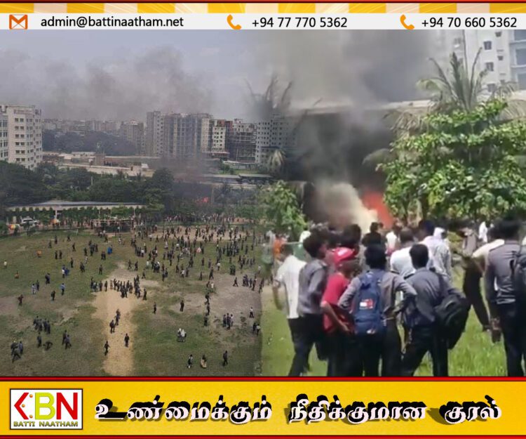 பங்களாதேஷில் வெடித்து சிதறிய விமானம்; ஒருவர் உயிரிழப்பு – பலர் காயம