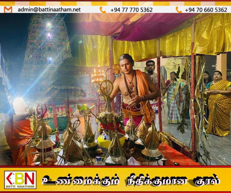 மட்டு மாமாங்கேஸ்வரர் ஆலயத்தில் இன்று நடைபெறவுள்ள மஹா கும்பாபிஷேகம்