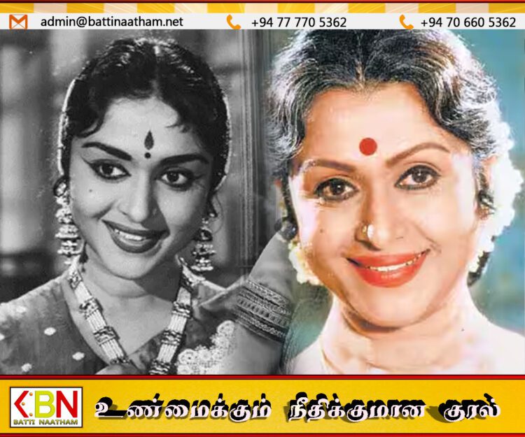 பழம்பெரும் நடிகை சரோஜாதேவி தனது 87 ஆவது வயதில் காலமானார்