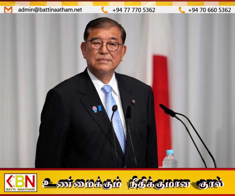 ஜப்பானிய பிரதமர் ஷிகெரு இஷிபா பதவி விலகுவதாக அறிவிப்பு