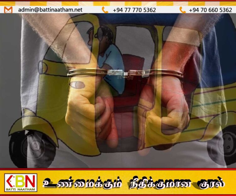 பெண் பயணியிடம் தகாத வார்த்தைகளை பிரயோகித்த முச்சக்கர வண்டி சாரதி கைது