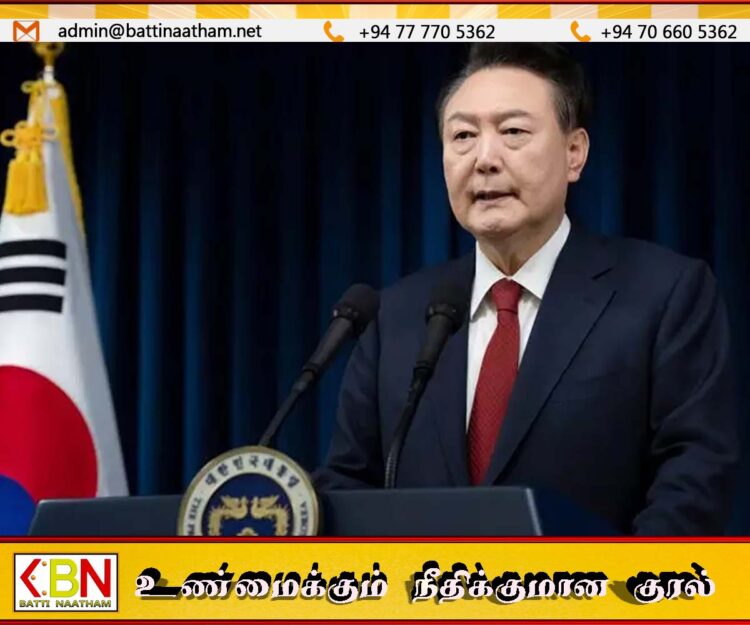 தென் கொரியாவின் முன்னாள் ஜனாதிபதி யூன் சுக்-இயோல் கைது