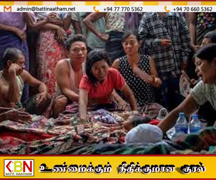 மியன்மாரில் பௌத்த மடத்தின் மீது இராணுவம் வான்வழித் தாக்குதல் – 23 பேர் பலி
