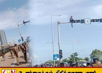 ஜனாதிபதி செயலகத்திற்கு அருகில் நபரொருவர் தற்கொலை முயற்சி