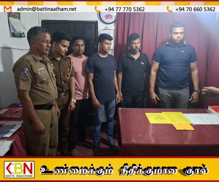மட்டக்களப்பில் ‘ஐஸ்’ போதைப்பொருட்களுடன் ஏழு சந்தேக நபர்கள் கைது
