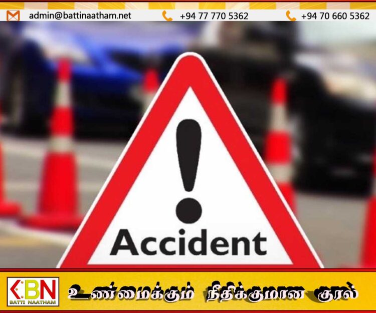 விபத்தில் இளம் பெண் உள்ளிட்ட இருவர் பலி