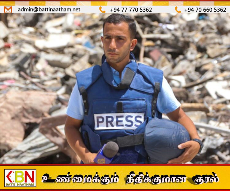 காசா மருத்துவமனை அருகே இஸ்ரேல் தாக்குதல்; அல் ஜசீரா பத்திரிகையாளர் உட்பட 5 பேர் பலி