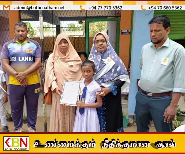 காத்தான்குடி காரிகை கலை இலக்கிய மன்றத்தின் சான்றிதழ் வழங்கும் நிகழ்வு
