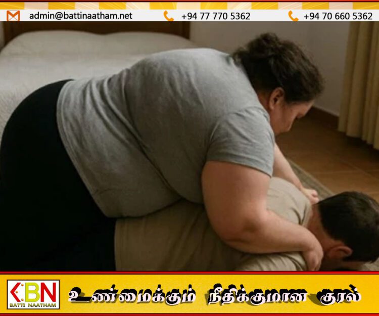 வெயிட்டான மனைவி கால் தடுமாறி விழுந்ததில் கணவர் உயிரிழப்பு