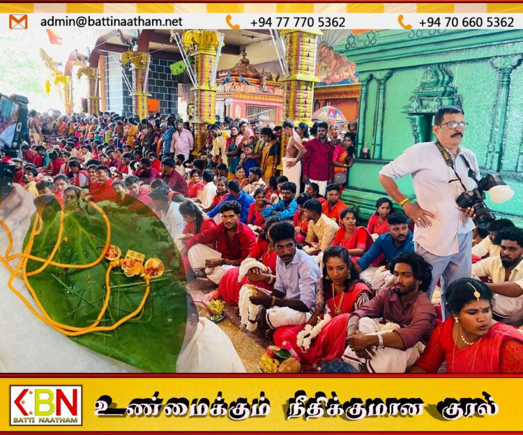 யாழில் சிங்கப்பூர் தம்பதியினரின் நிதியுதவியில் 108 ஜோடிகளுக்கு திருமணம்