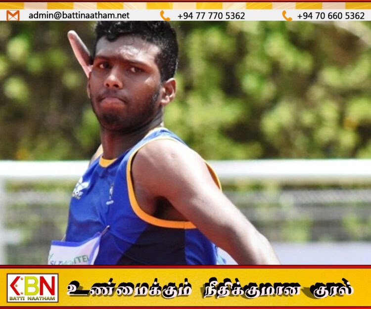 ஈட்டி எறிதல் சாம்பியன்ஷிப் போட்டி; தங்கம் வென்ற இலங்கை வீரர்