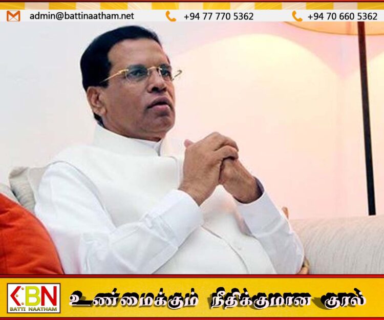 ஈஸ்டர் தாக்குதல்களின் பிரதான சூத்திரதாரியை எதிர்கொள்ளுமளவுக்கு இலங்கை பலம் வாய்ந்த நாடல்ல; மைத்திரிபால சிறிசேன