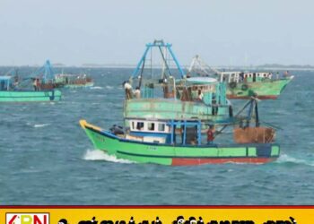 கடல்வழியாக படகை மீட்டுச்செல்ல யாழ் வந்த தமிழக மீனவர்கள்