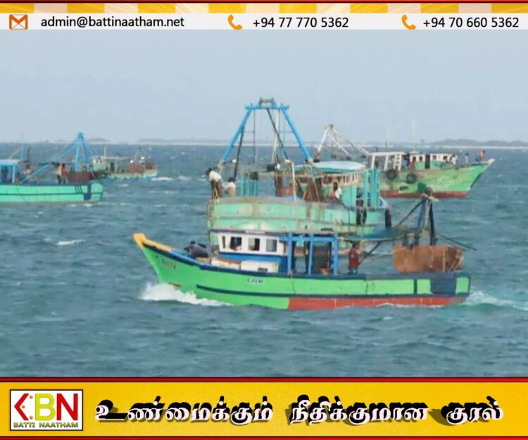 கடல்வழியாக படகை மீட்டுச்செல்ல யாழ் வந்த தமிழக மீனவர்கள்