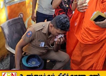 ரணில் வழக்கின் போது பொலிஸ் அதிகாரியை தாக்கிய முன்னாள் பிரதேச சபை உறுப்பினர் கைது