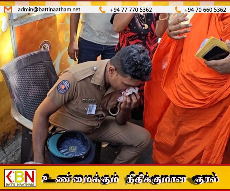 ரணில் வழக்கின் போது பொலிஸ் அதிகாரியை தாக்கிய முன்னாள் பிரதேச சபை உறுப்பினர் கைது