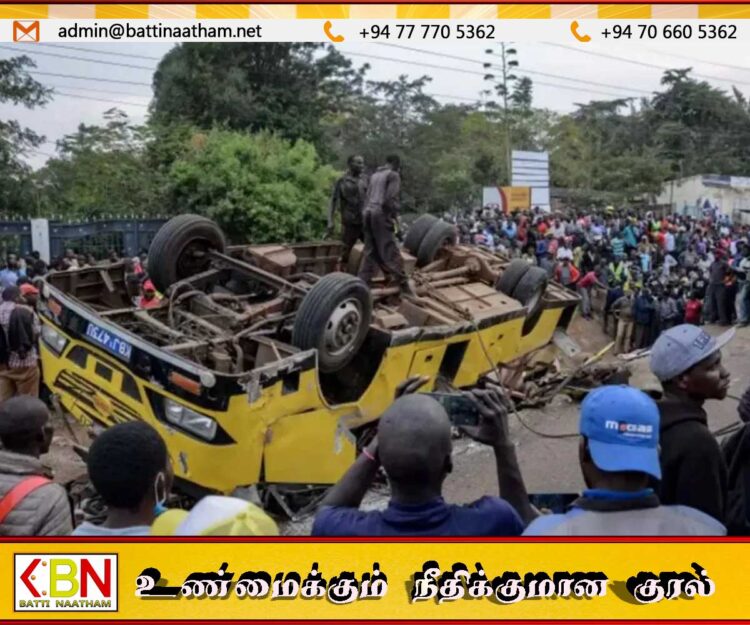 கென்யா பஸ் விபத்தில் 25 பேர் உயிரிழப்பு