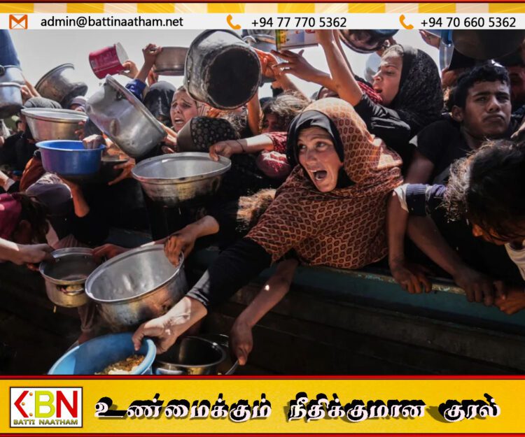 காஸாவில் இரண்டு குழந்தைகள் உட்பட மேலும் எட்டு பேர் பட்டினியால் உயிரிழப்பு