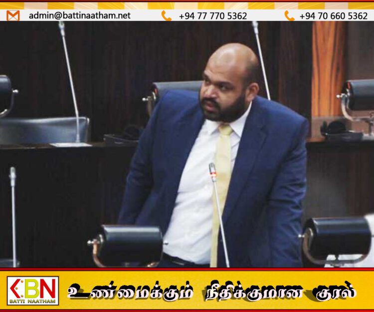கிழக்கில் இனவாத அரசியல் இனிமேலும் அனுமதிக்கப்படாது; சாணக்கியன் எம்.பி. பாராளுமன்றத்தில் வலியுறுத்தல்