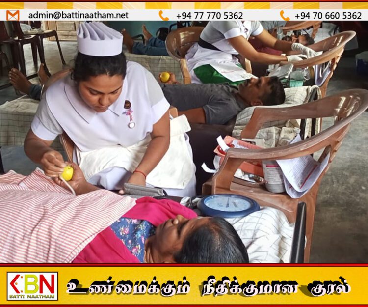 முன்னாள் இராஜாங்க அமைச்சர் பிள்ளையானின் பிறந்த தினத்தை முன்னிட்டு இரத்ததான முகாம்