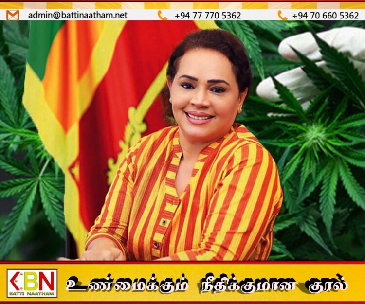 இலங்கையில் கஞ்சா பயிரிடுவதை வரவேற்கும் முன்னாள் இராஜாங்க அமைச்சர் டயானா கமகே